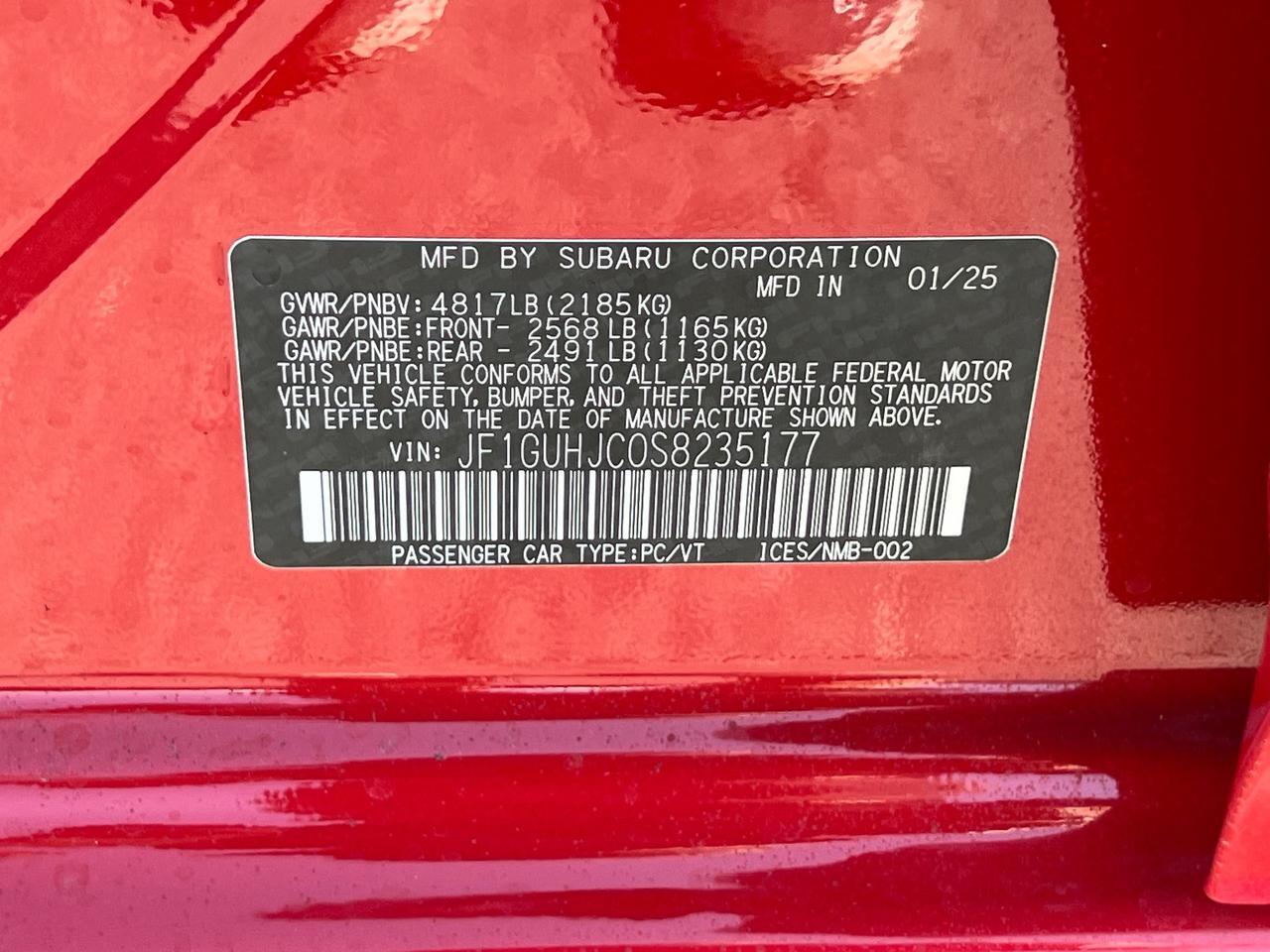 2025 Subaru Impreza 2.5RS Hagerstown MD