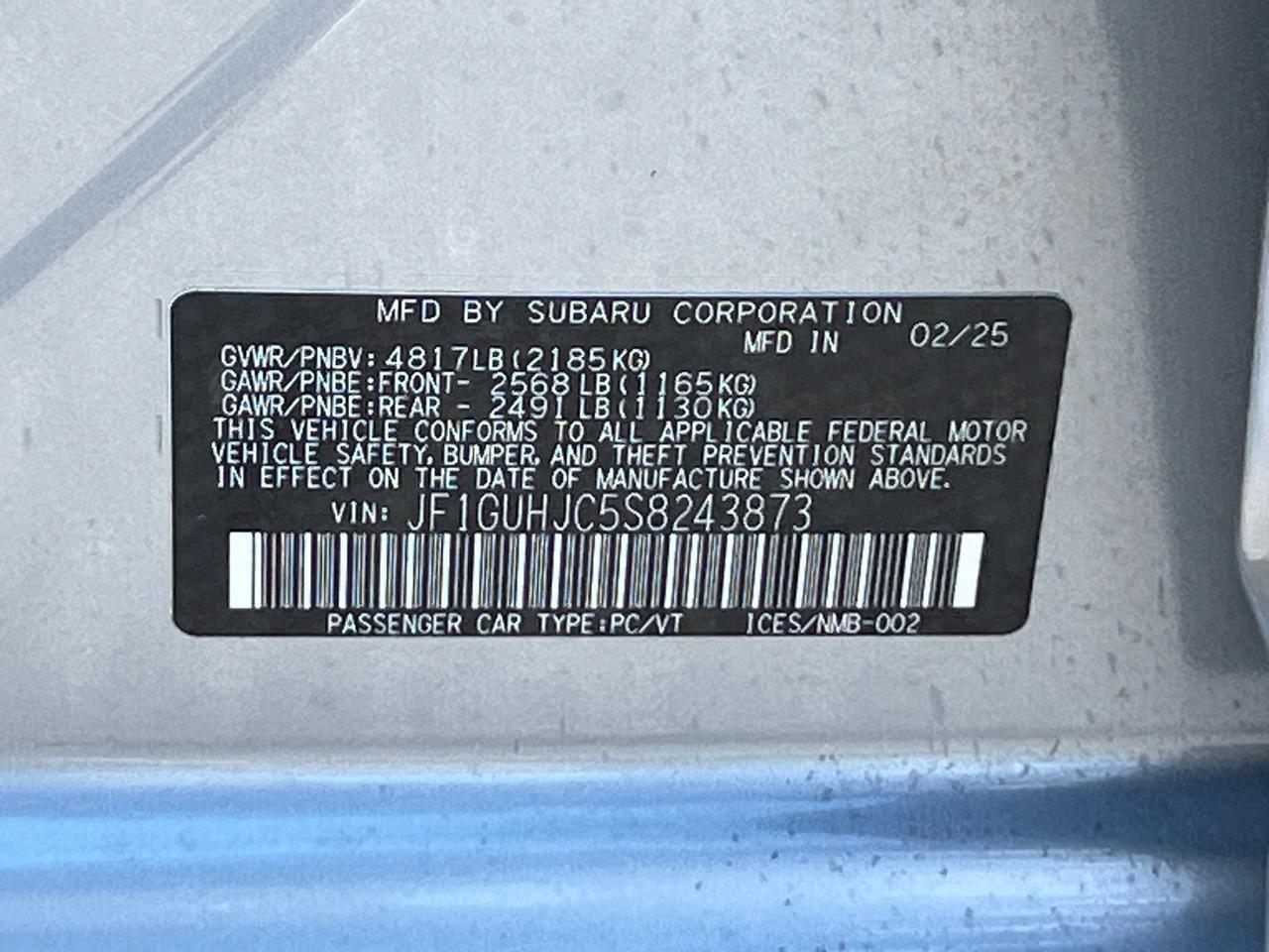 2025 Subaru Impreza 2.5RS Hagerstown MD