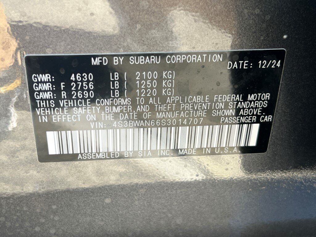 2025 Subaru Legacy Limited Springfield VA