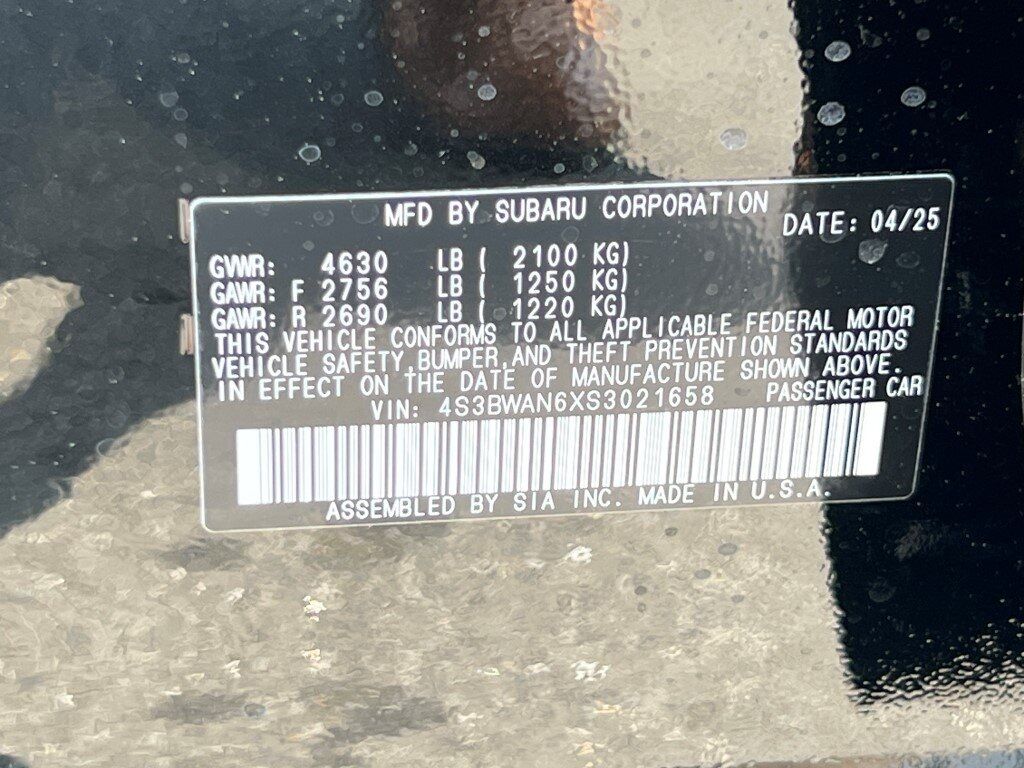 2025 Subaru Legacy Limited Springfield VA