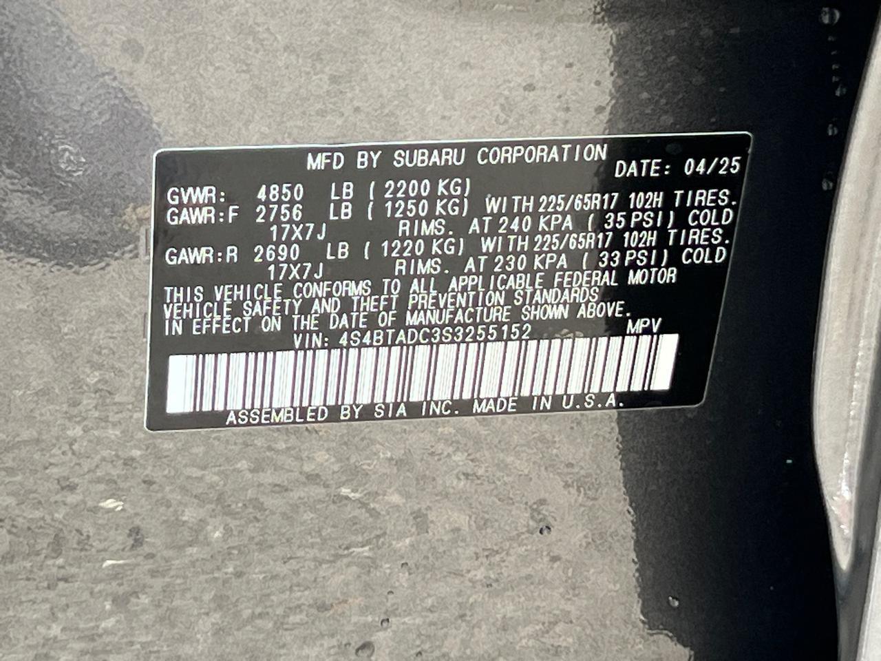 2025 Subaru Outback Premium Hagerstown MD