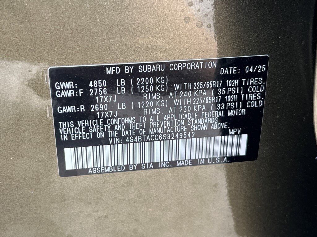 2025 Subaru Outback Premium Springfield VA