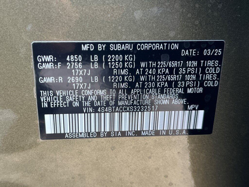 2025 Subaru Outback Premium Springfield VA