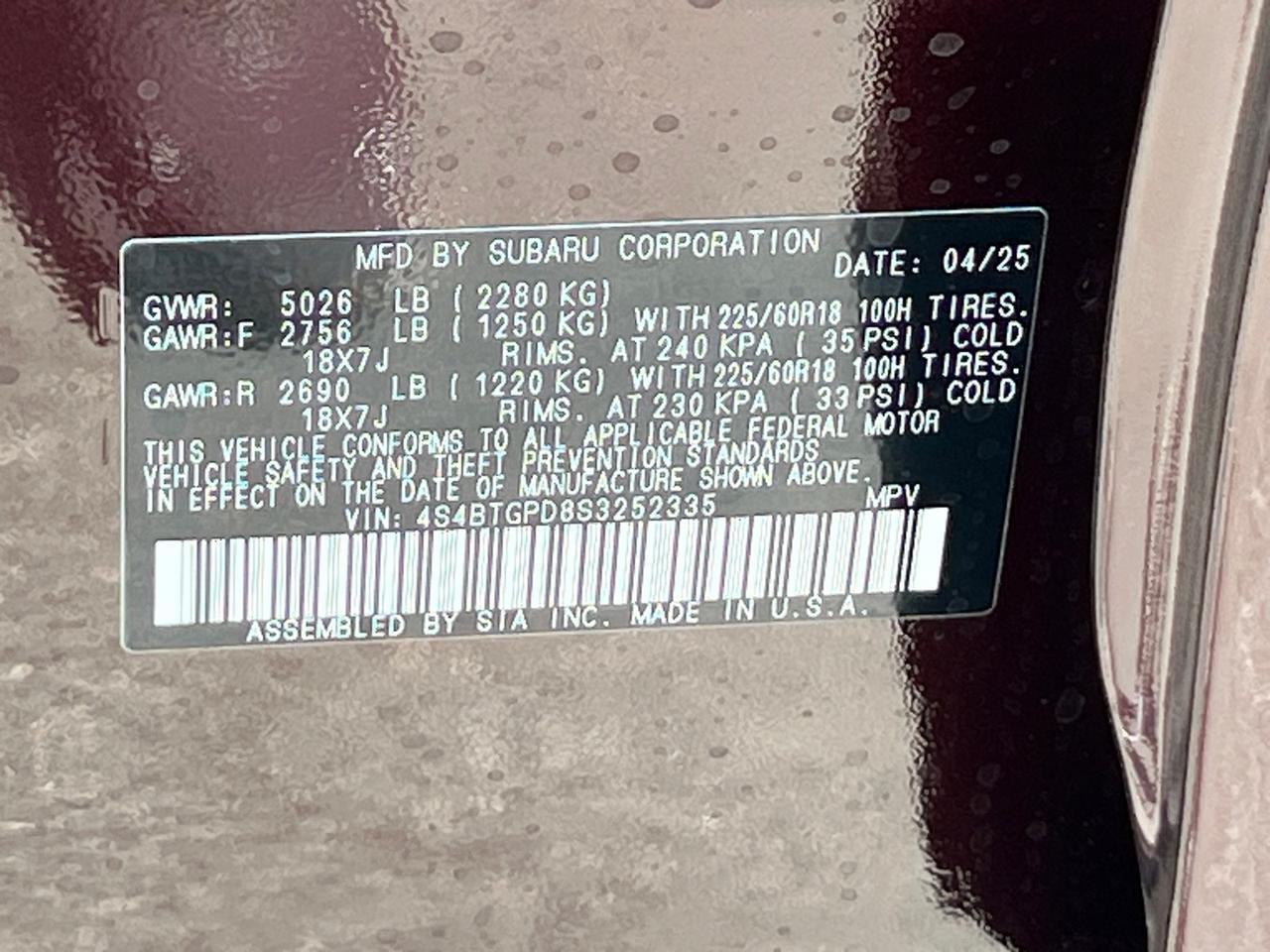 2025 Subaru Outback Touring XT Hagerstown MD