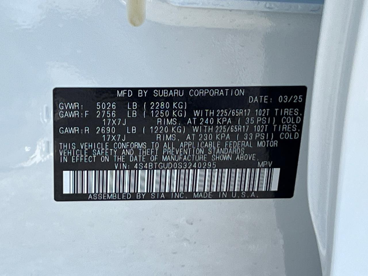 2025 Subaru Outback Wilderness Hagerstown MD