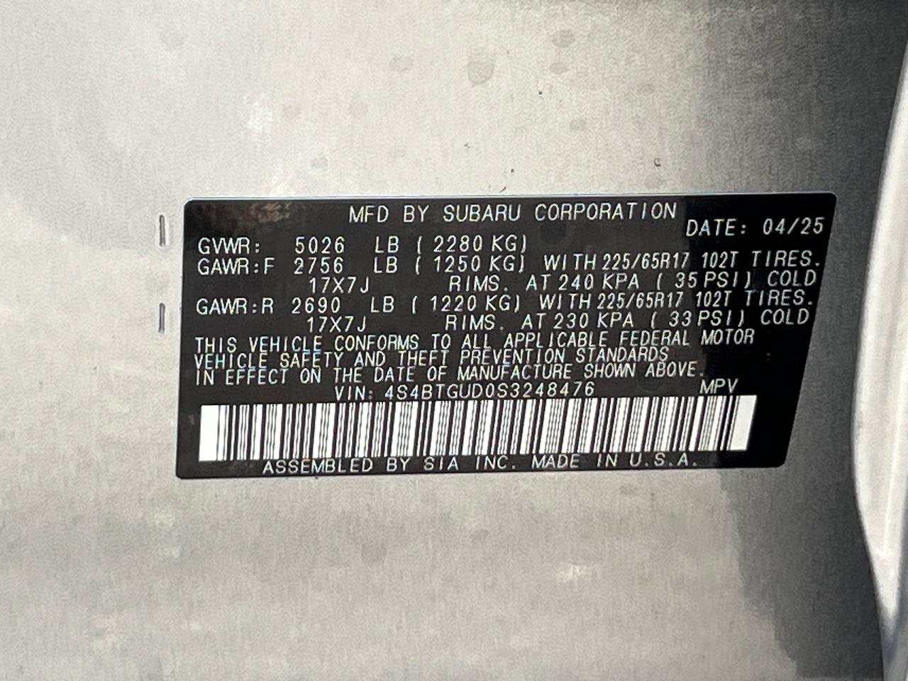 2025 Subaru Outback Wilderness Hagerstown MD