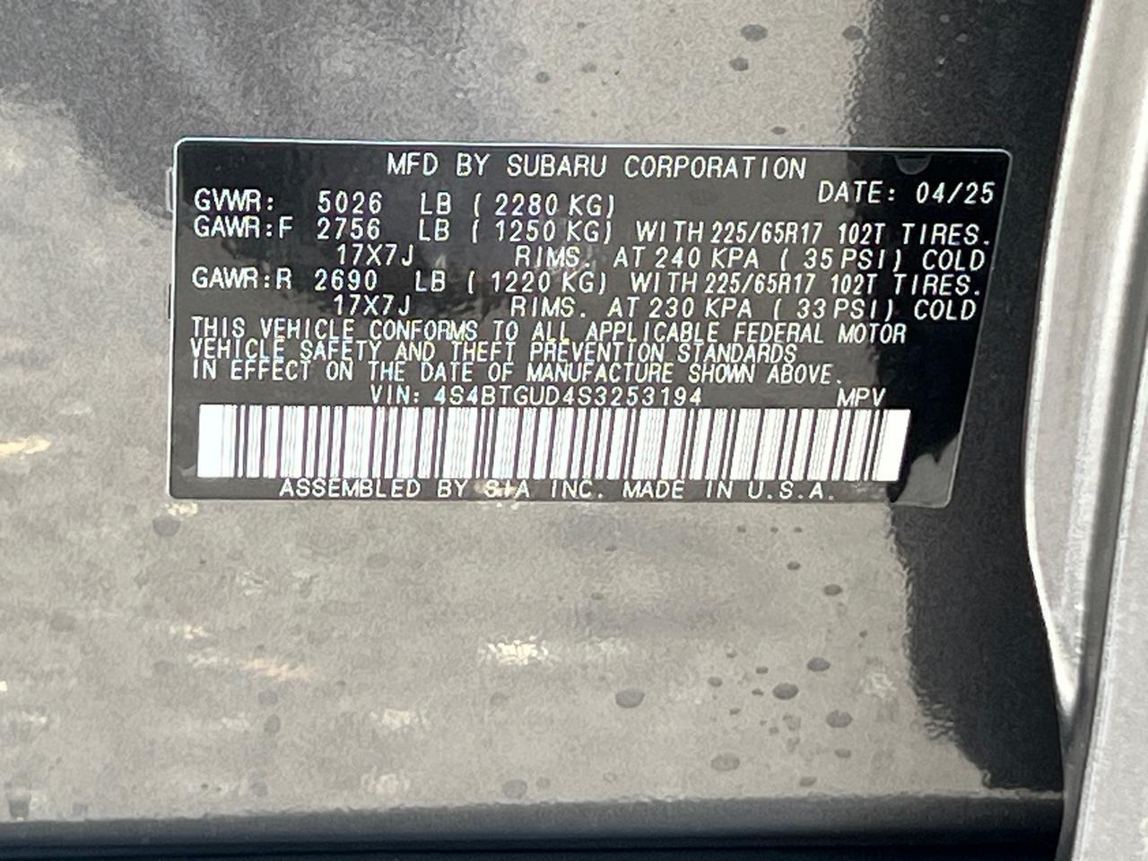 2025 Subaru Outback Wilderness Hagerstown MD