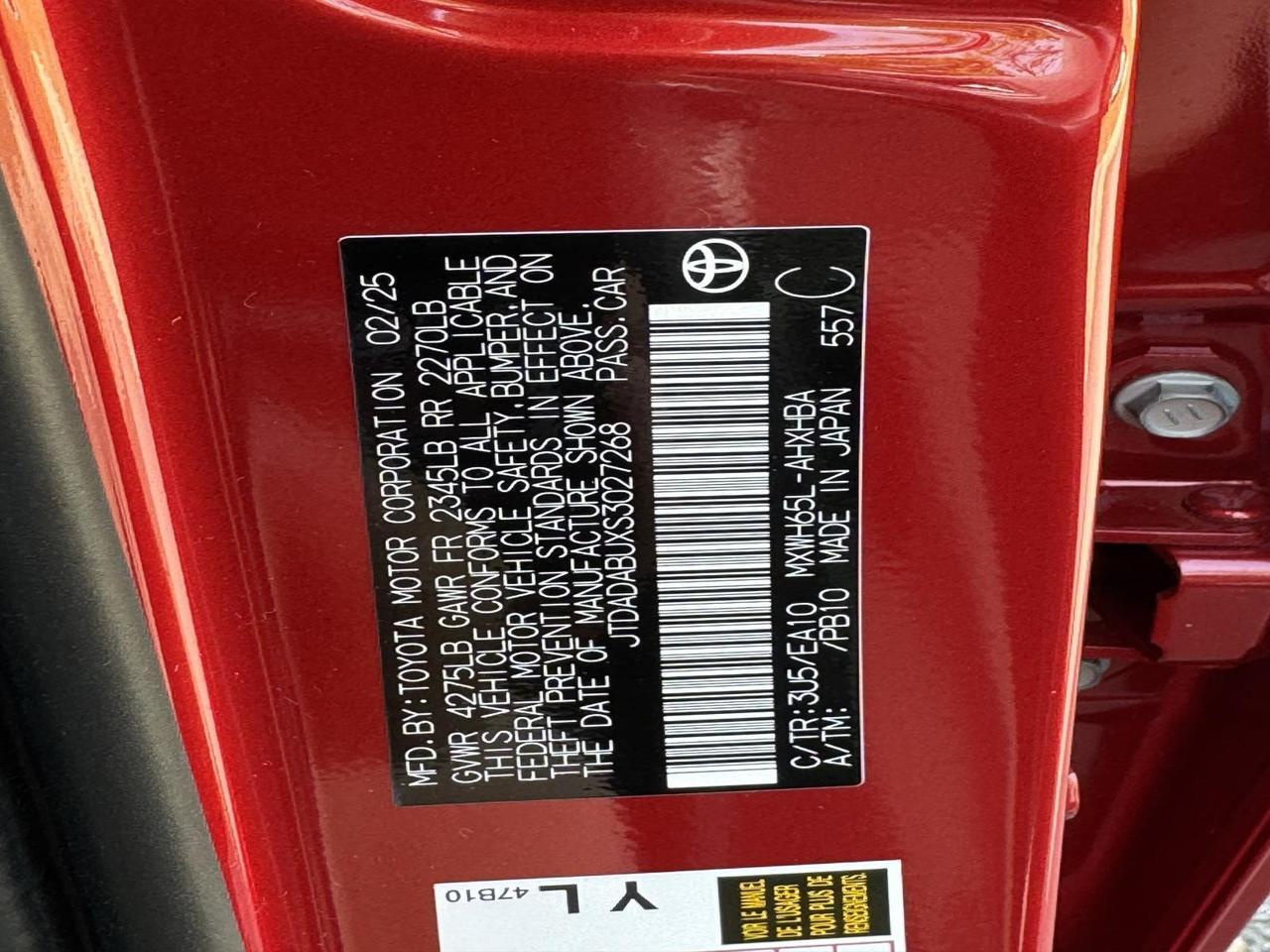 2025 Toyota Prius Limited Fredericksburg VA