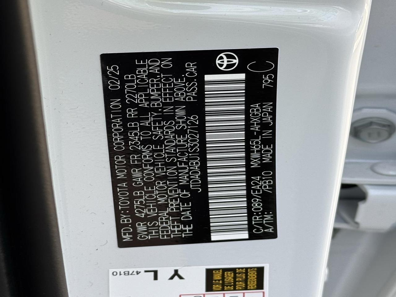 2025 Toyota Prius Nightshade Fredericksburg VA