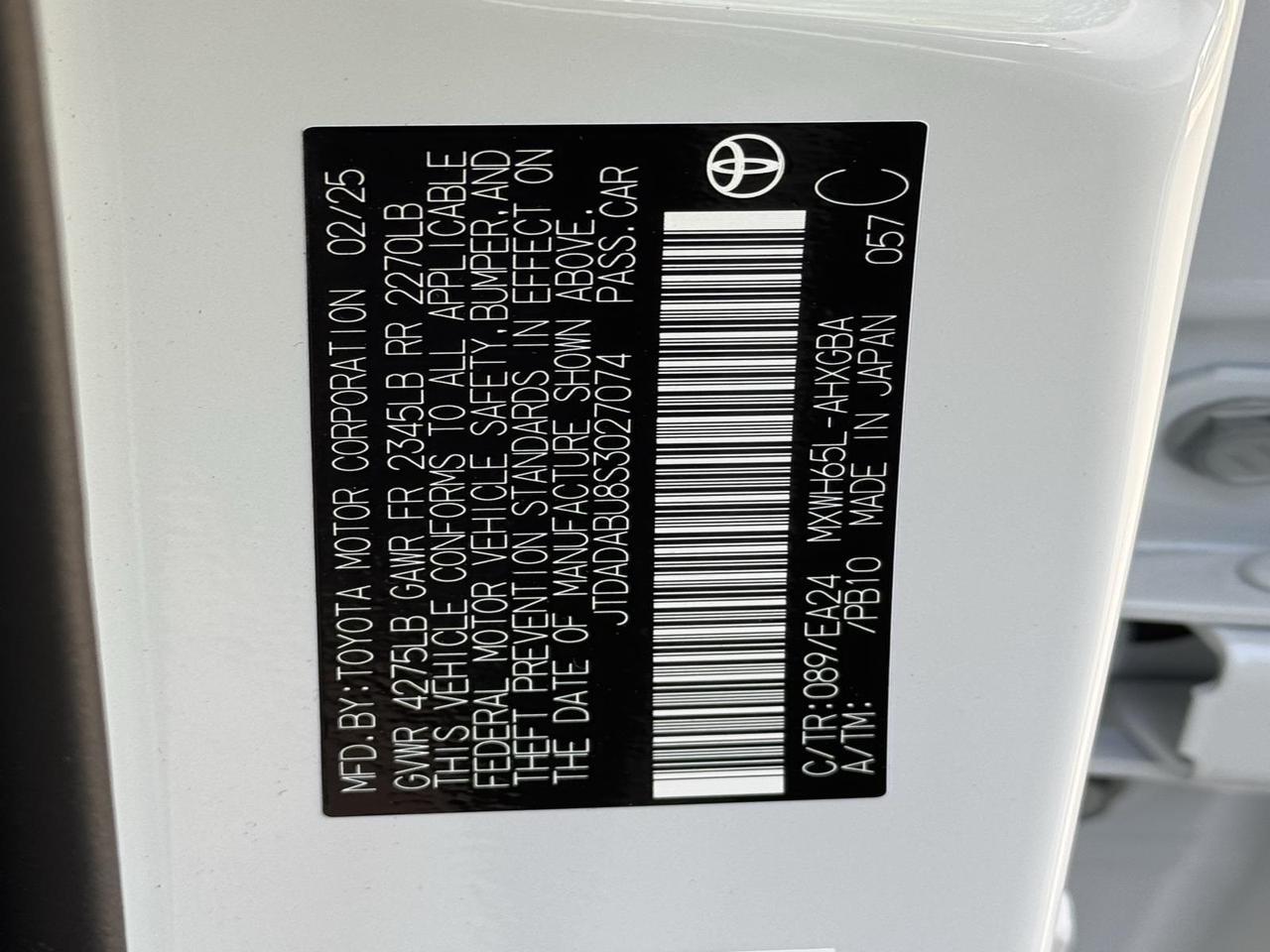 2025 Toyota Prius Nightshade Fredericksburg VA