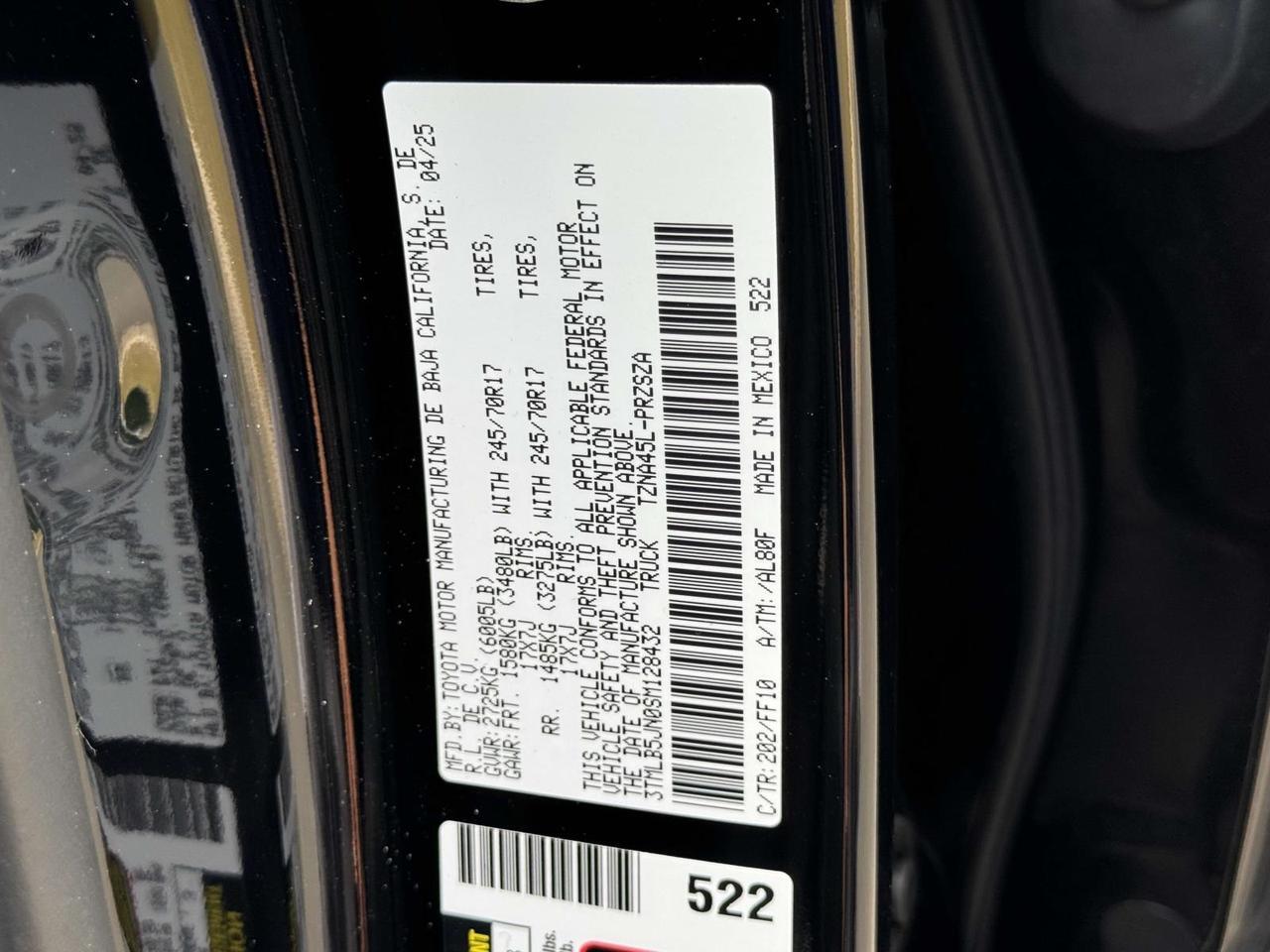 2025 Toyota Tacoma SR5 Fredericksburg VA