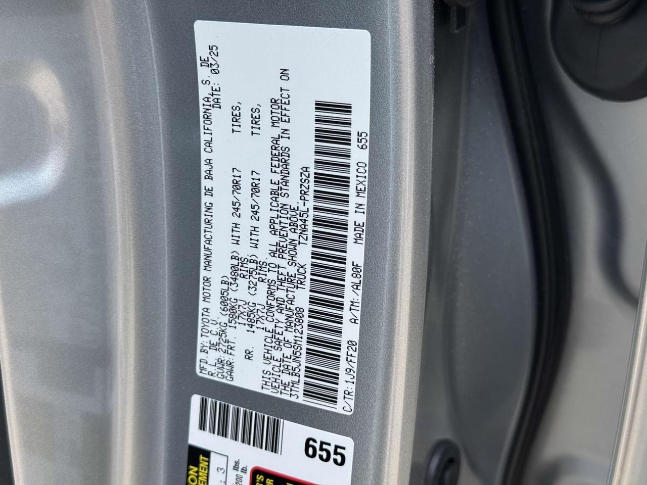 2025 Toyota Tacoma SR5 Fredericksburg VA