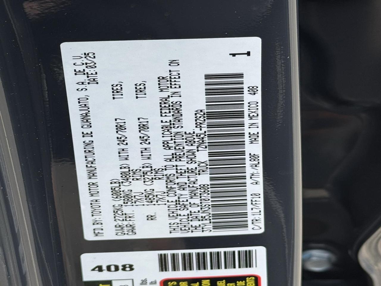 2025 Toyota Tacoma SR5 Fredericksburg VA