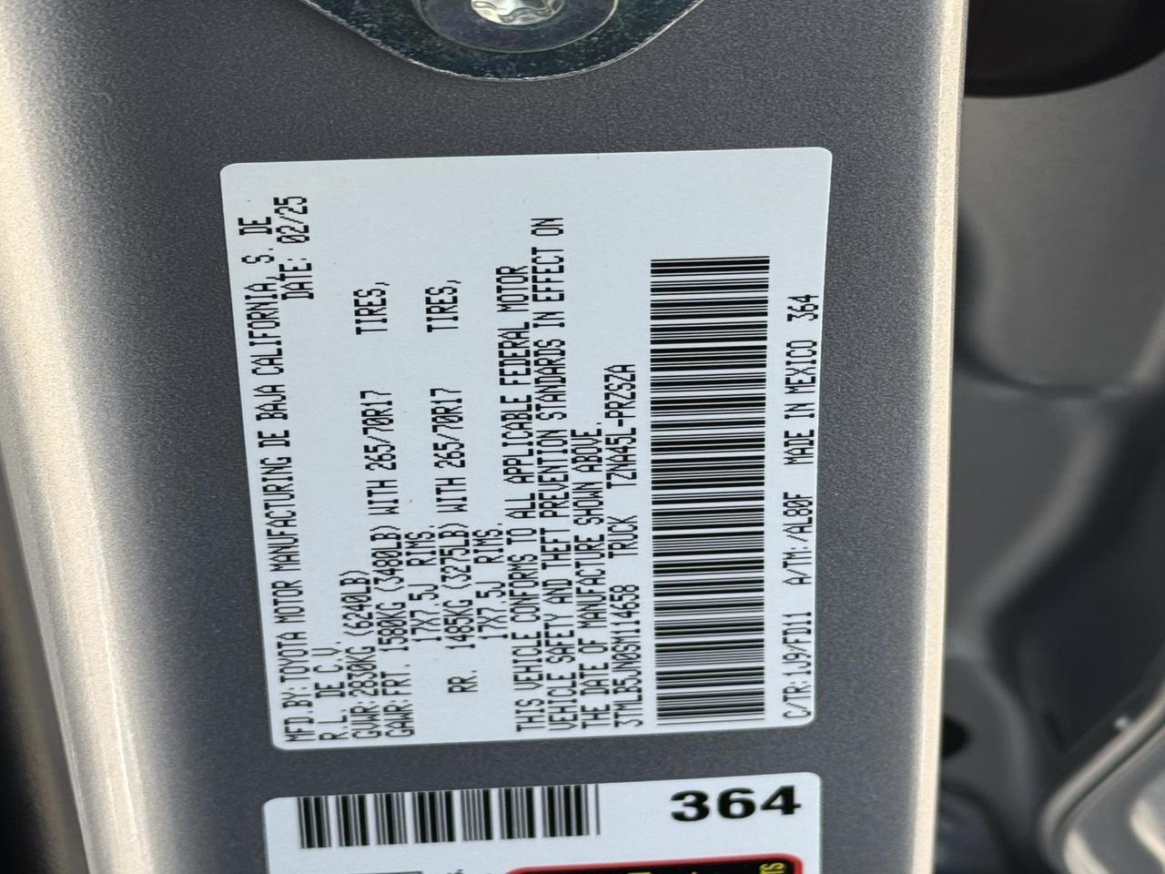 2025 Toyota Tacoma TRD Off-Road Fredericksburg VA