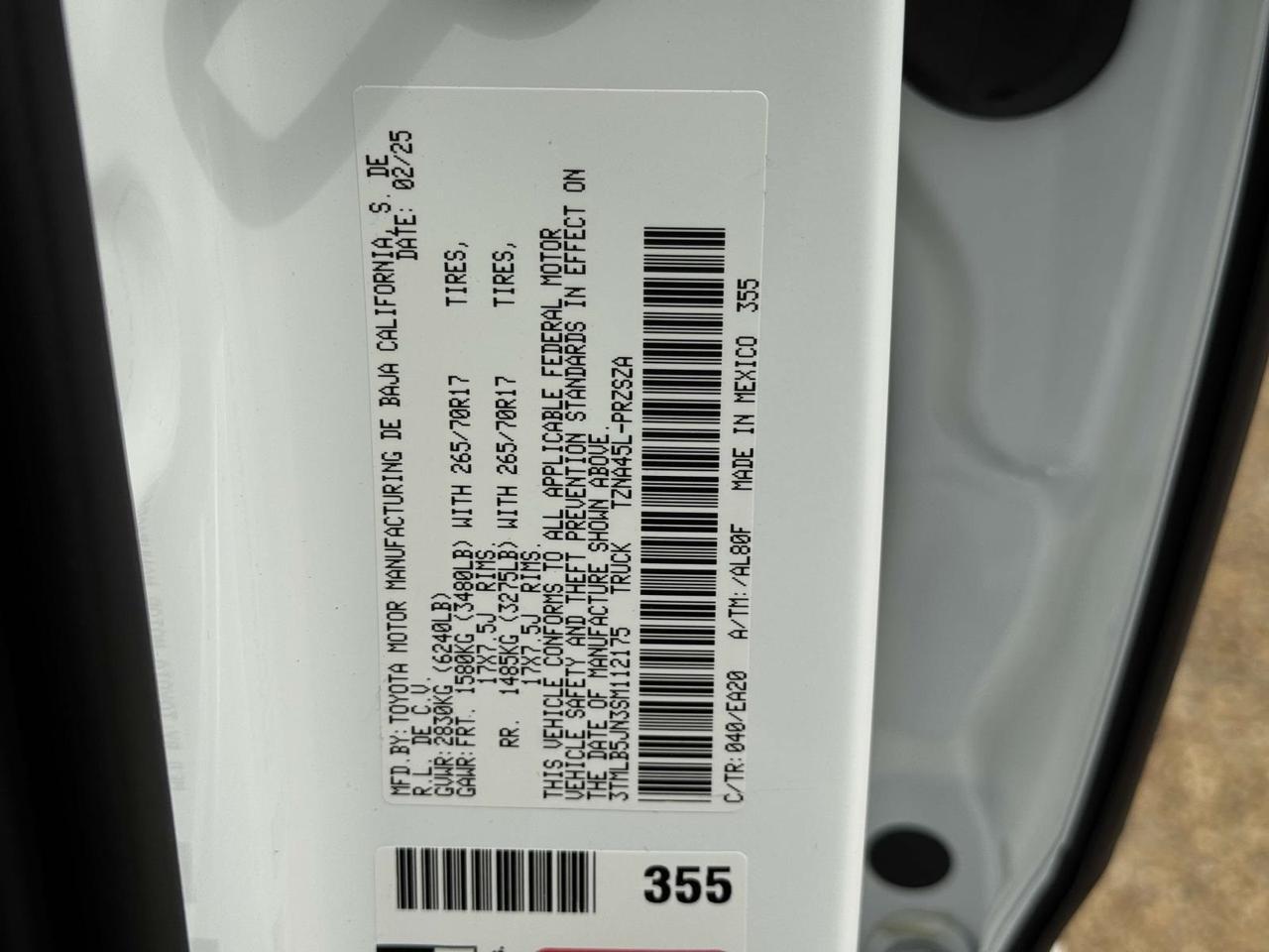 2025 Toyota Tacoma TRD Off-Road Fredericksburg VA