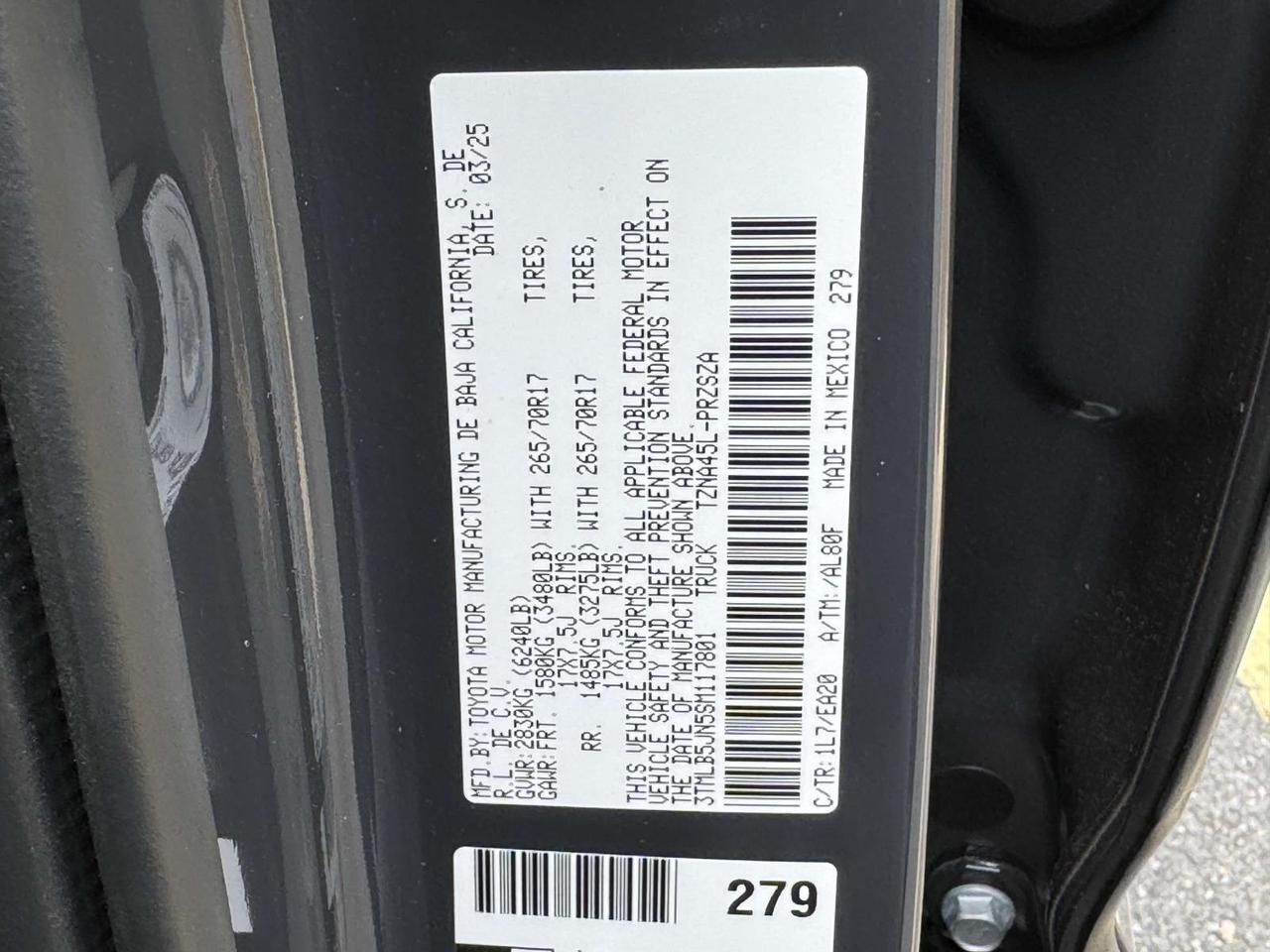 2025 Toyota Tacoma TRD Off-Road Fredericksburg VA