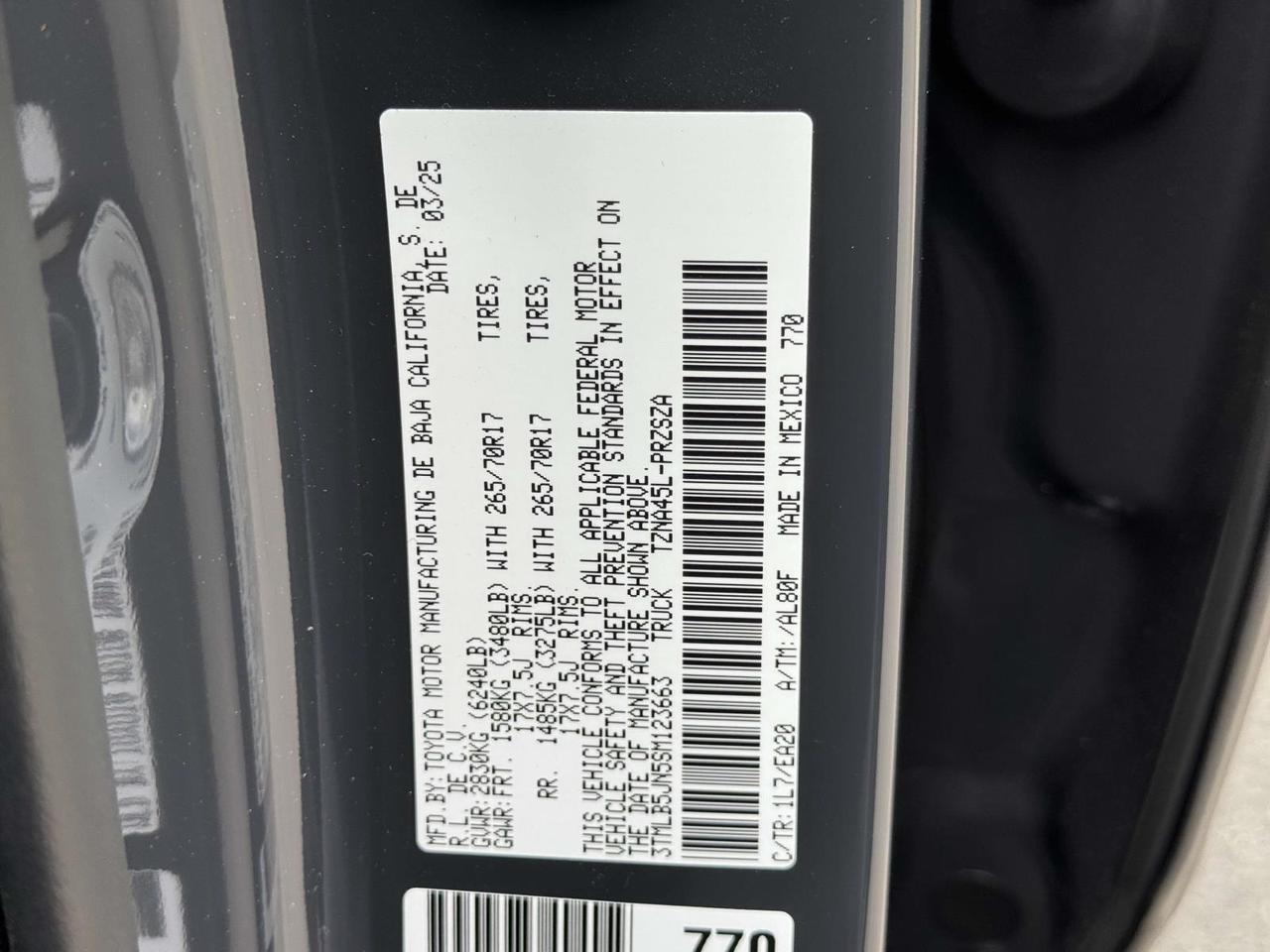 2025 Toyota Tacoma TRD Off-Road Fredericksburg VA