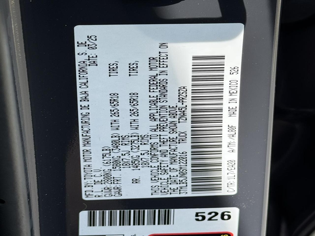 2025 Toyota Tacoma TRD Sport Fredericksburg VA