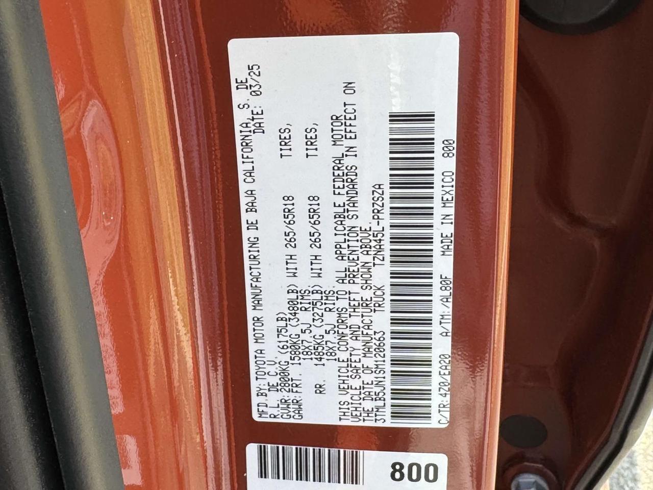 2025 Toyota Tacoma TRD Sport Fredericksburg VA