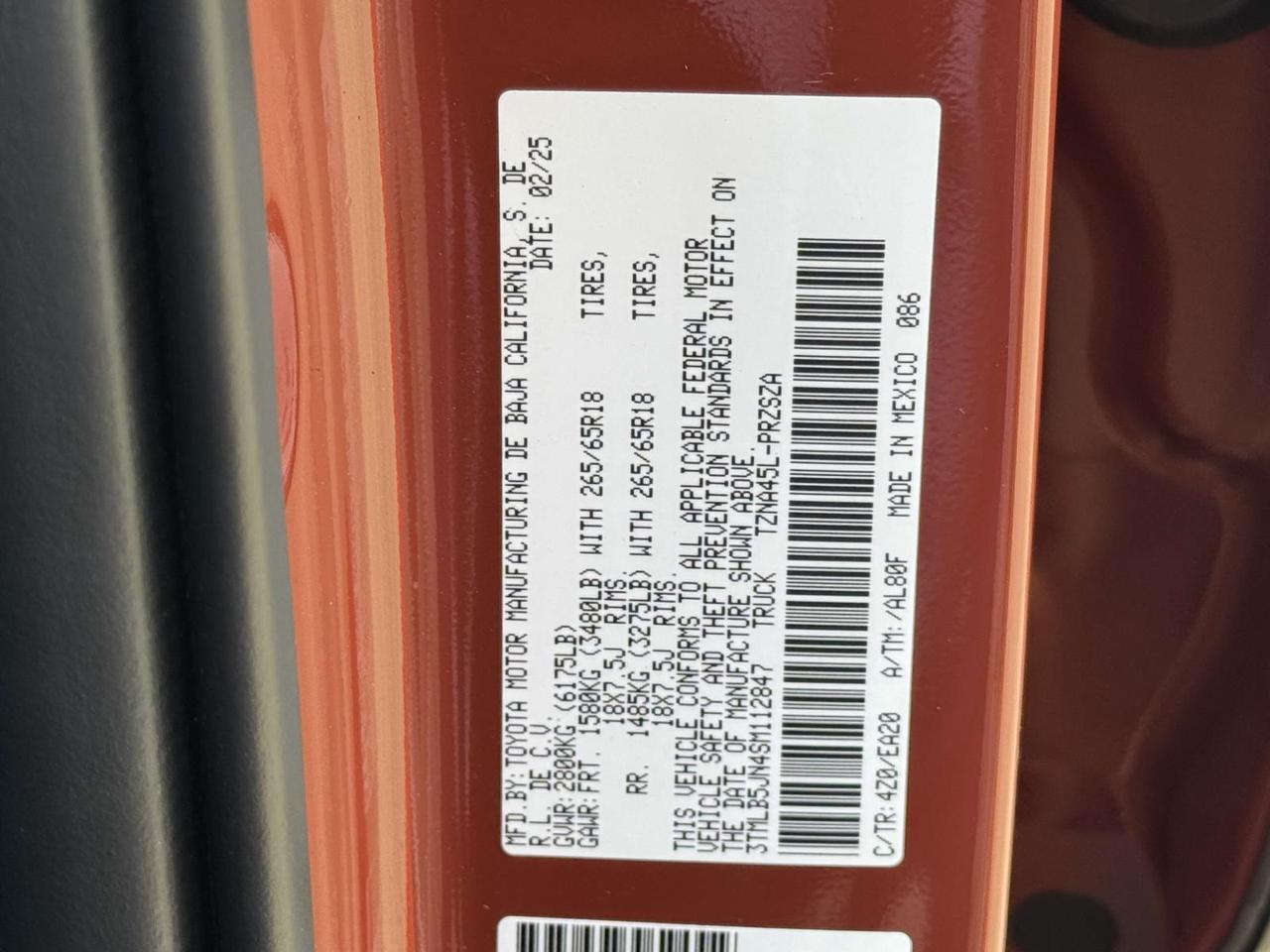 2025 Toyota Tacoma TRD Sport Fredericksburg VA