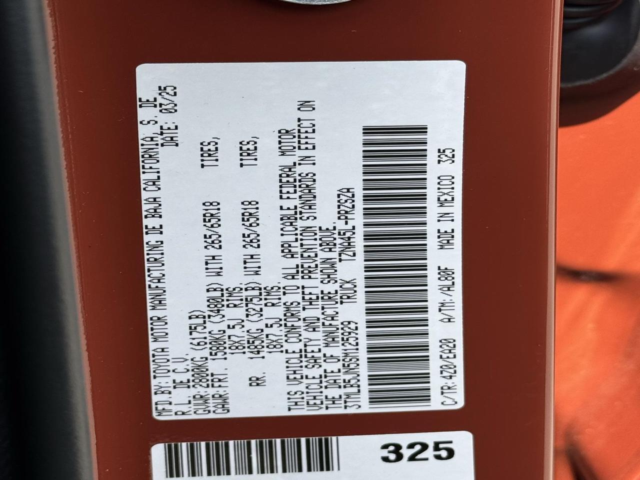 2025 Toyota Tacoma TRD Sport Fredericksburg VA