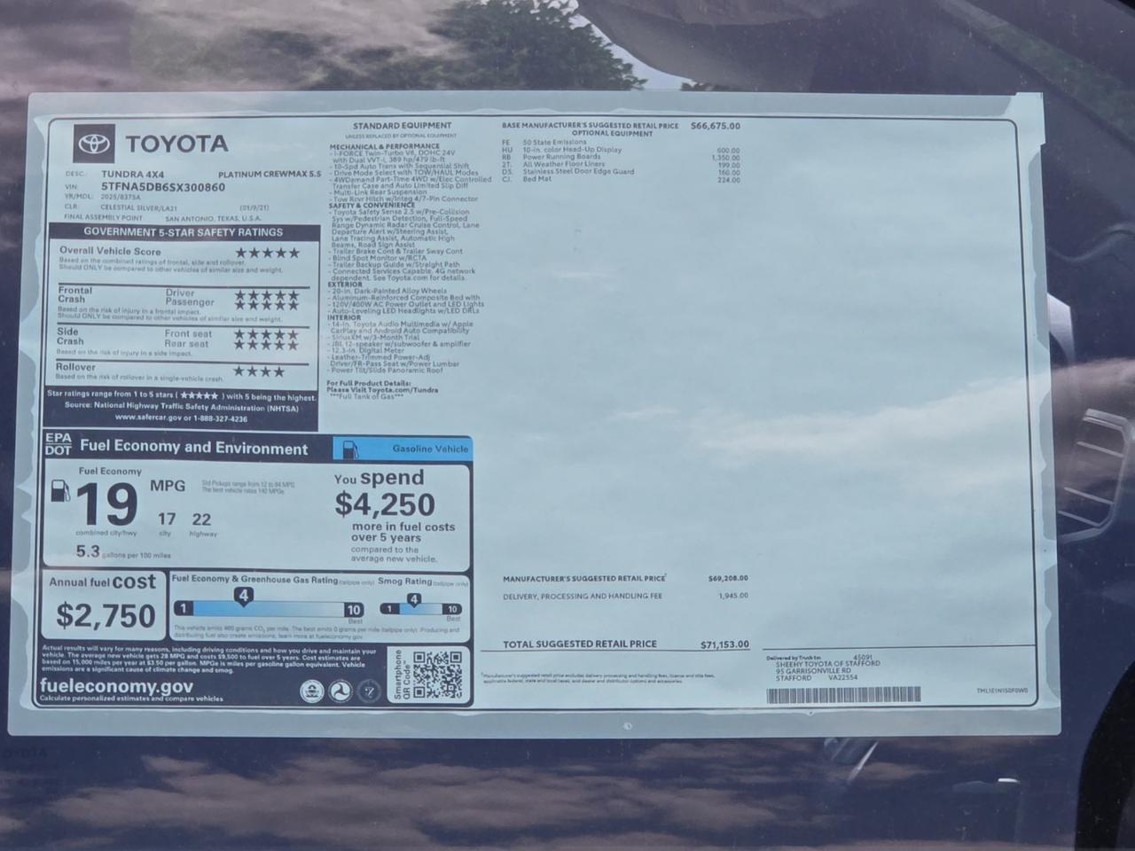 2025 Toyota Tundra Platinum Stafford VA