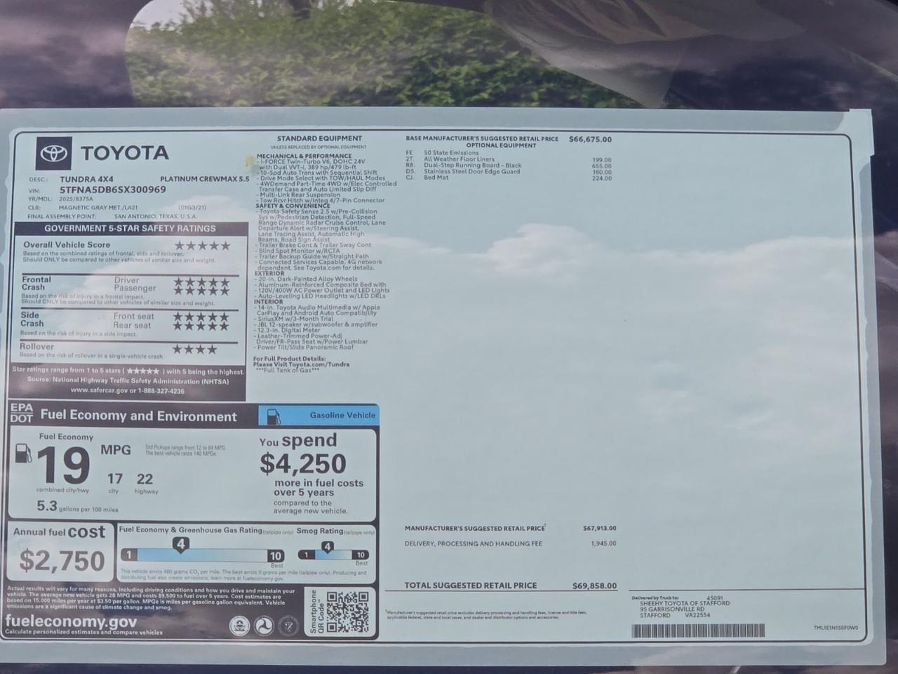 2025 Toyota Tundra Platinum Stafford VA