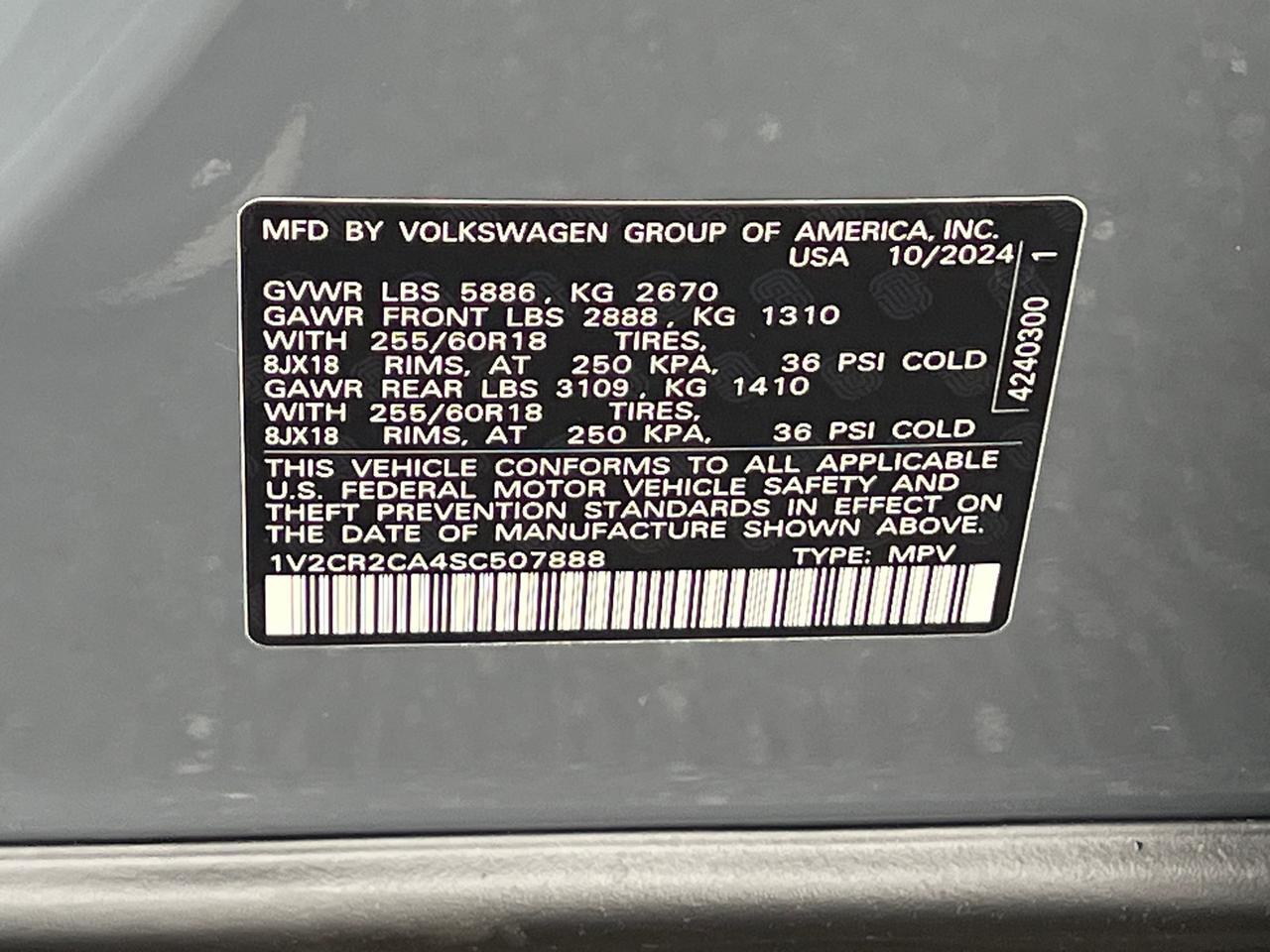 2025 Volkswagen Atlas 2.0T Peak Edition SE Hagerstown MD