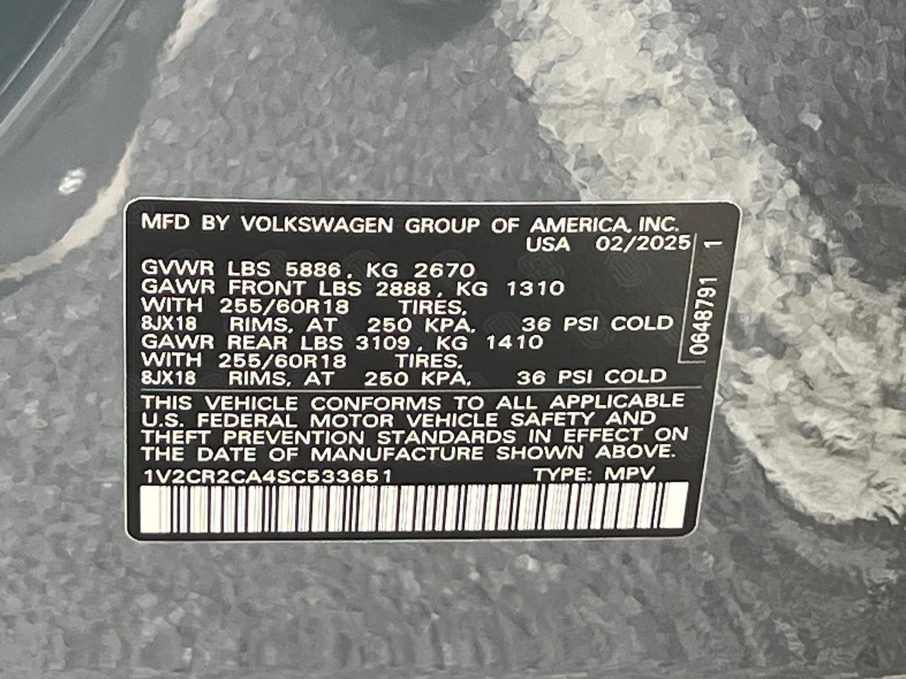 2025 Volkswagen Atlas 2.0T Peak Edition SE Hagerstown MD