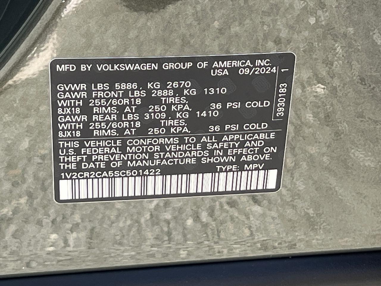 2025 Volkswagen Atlas 2.0T Peak Edition SE Hagerstown MD