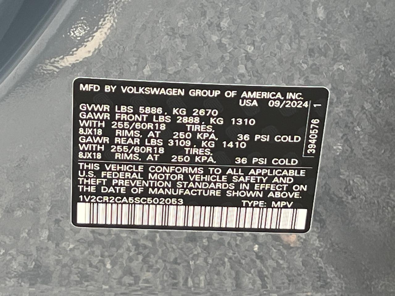 2025 Volkswagen Atlas 2.0T Peak Edition SE Hagerstown MD