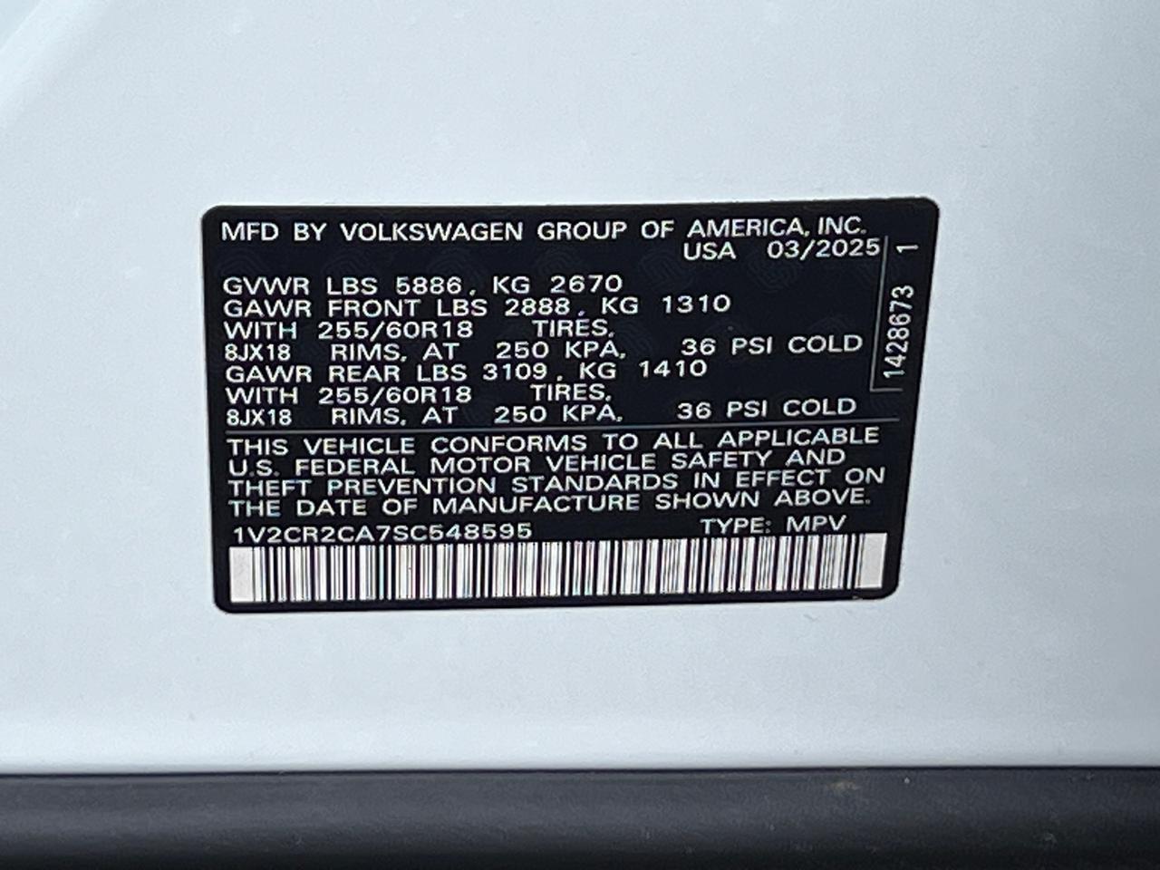 2025 Volkswagen Atlas 2.0T Peak Edition SE Hagerstown MD