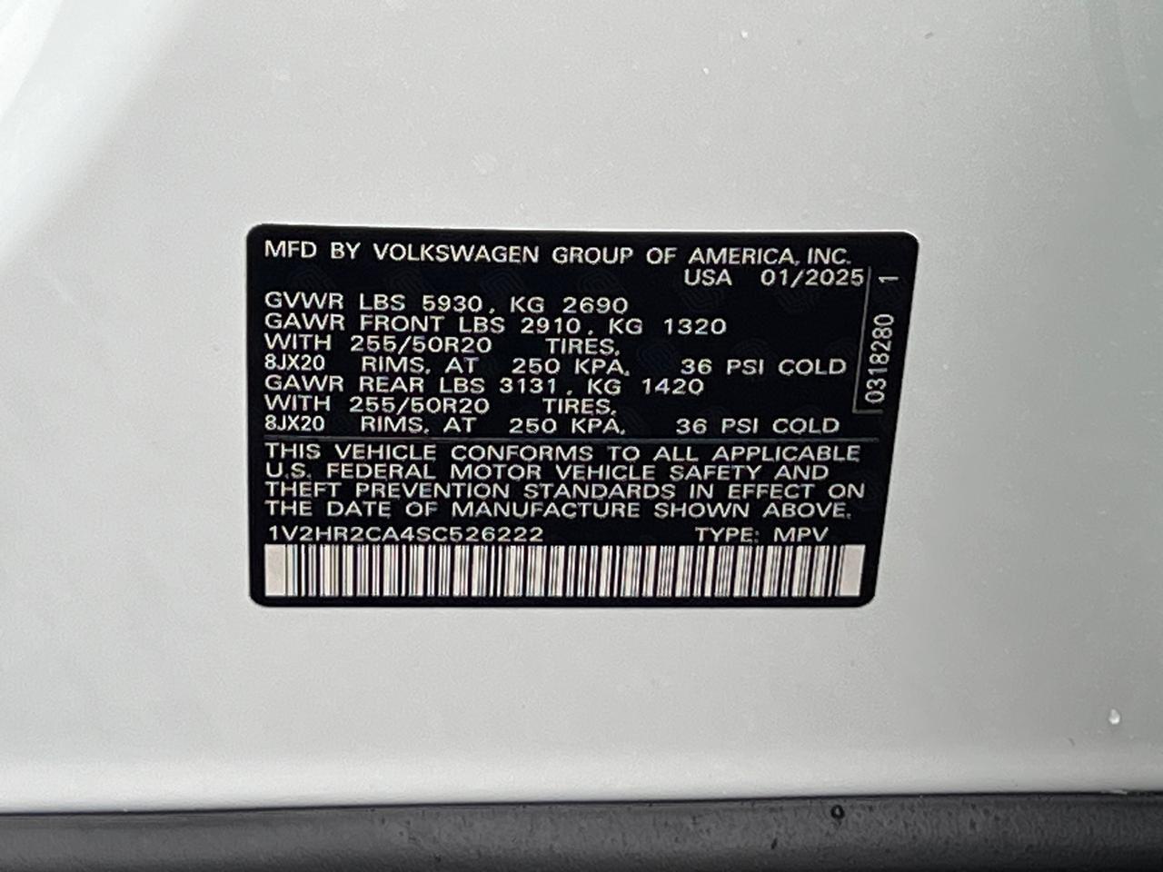 2025 Volkswagen Atlas 2.0T SE w/Technology Hagerstown MD