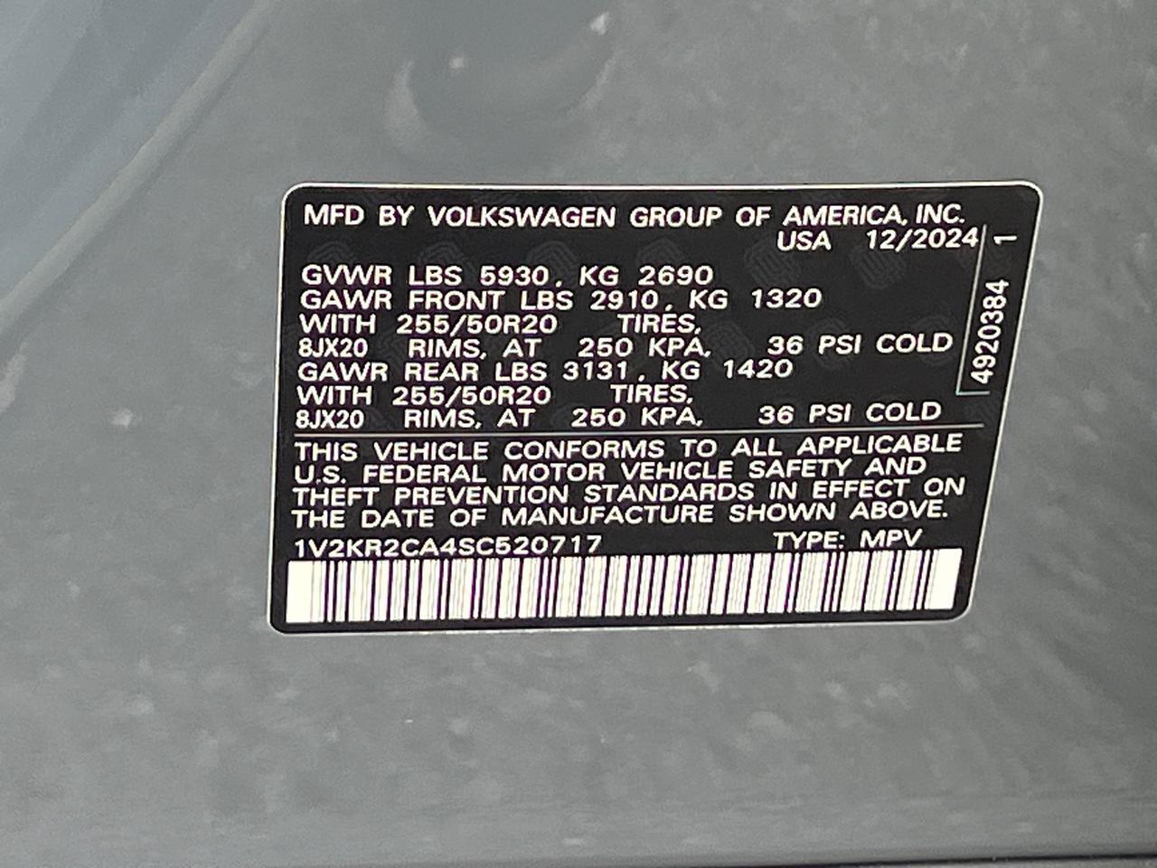 2025 Volkswagen Atlas 2.0T SE w/Technology Hagerstown MD