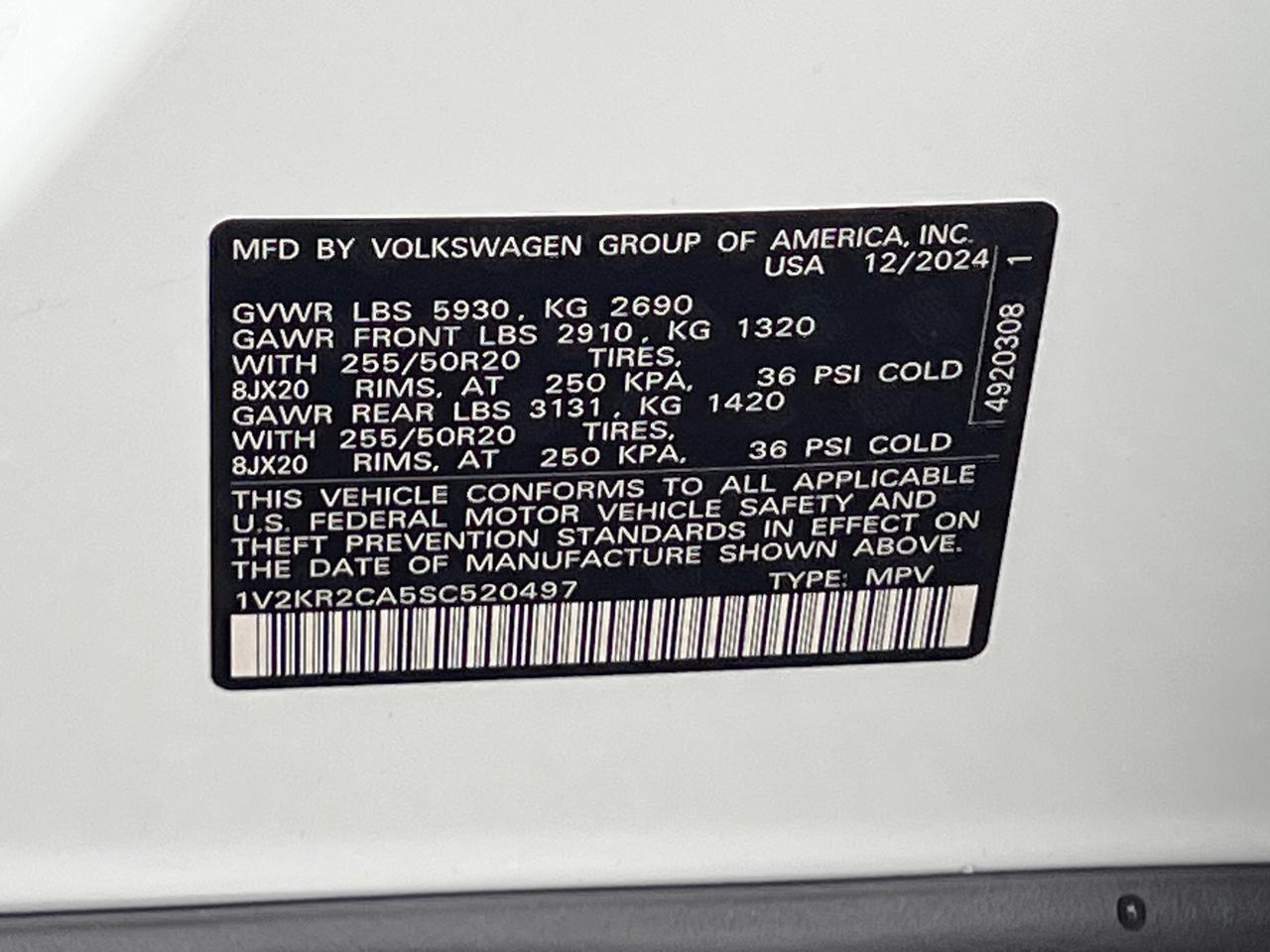 2025 Volkswagen Atlas 2.0T SE w/Technology Hagerstown MD