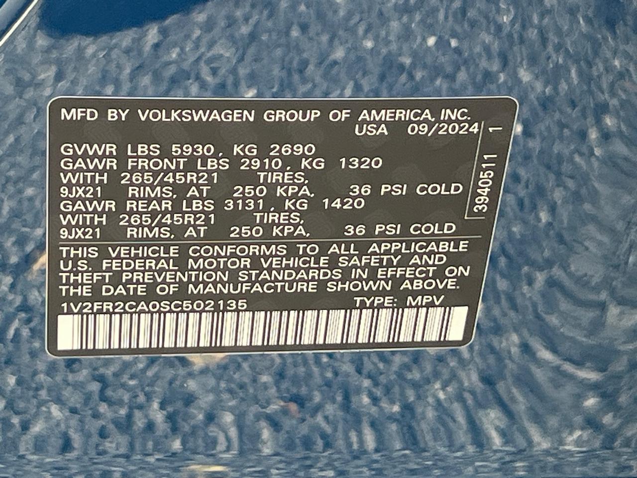 2025 Volkswagen Atlas 2.0T SEL Premium R-Line Hagerstown MD