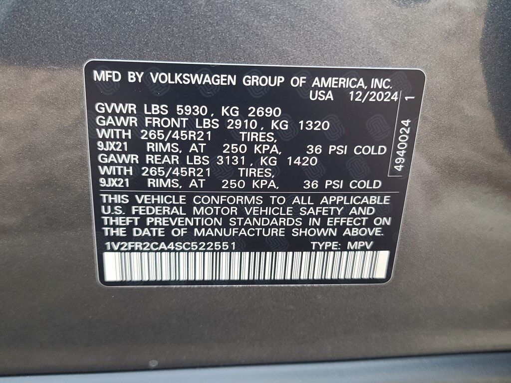 2025 Volkswagen Atlas 2.0T SEL Premium R-Line Springfield VA