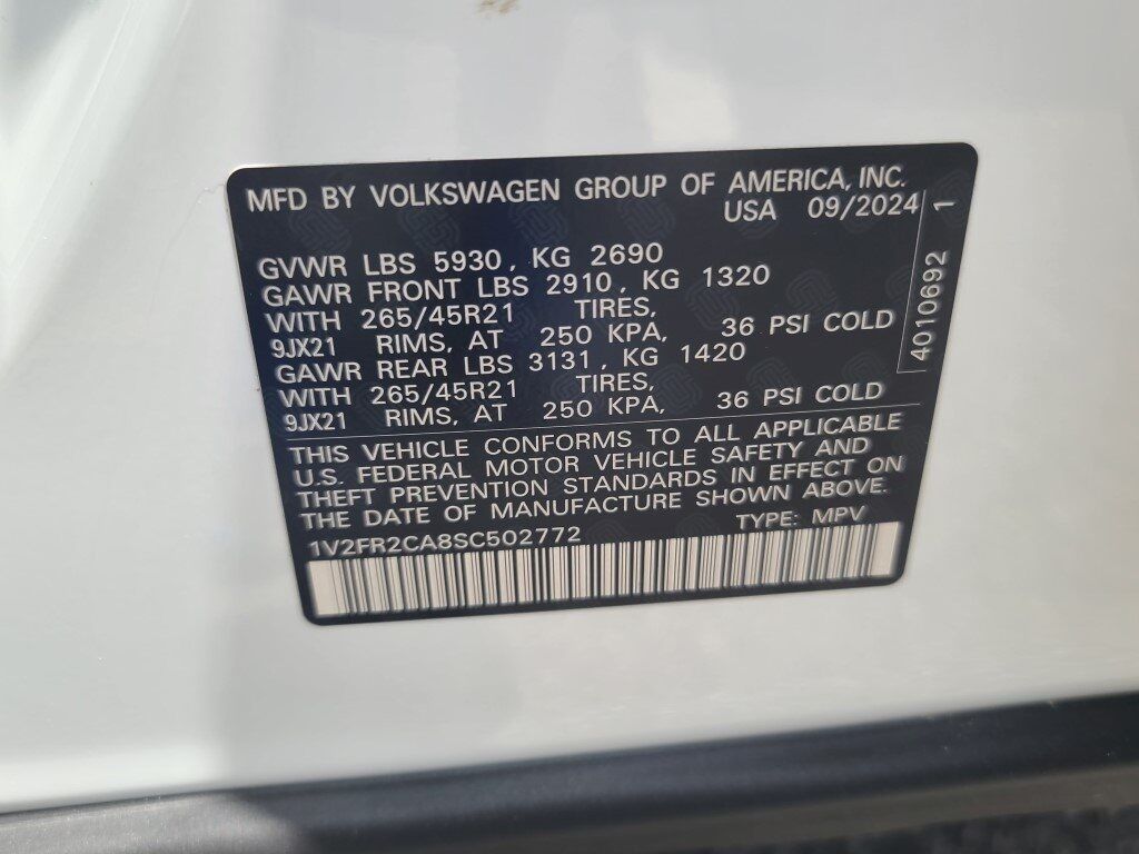 2025 Volkswagen Atlas 2.0T SEL Premium R-Line Springfield VA