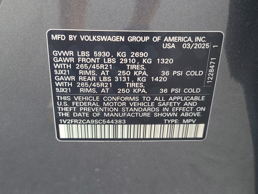 2025 Volkswagen Atlas 2.0T SEL Premium R-Line Springfield VA