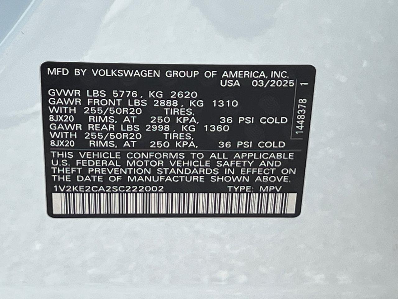 2025 Volkswagen Atlas Cross Sport 2.0T SE w/Technology Hagerstown MD