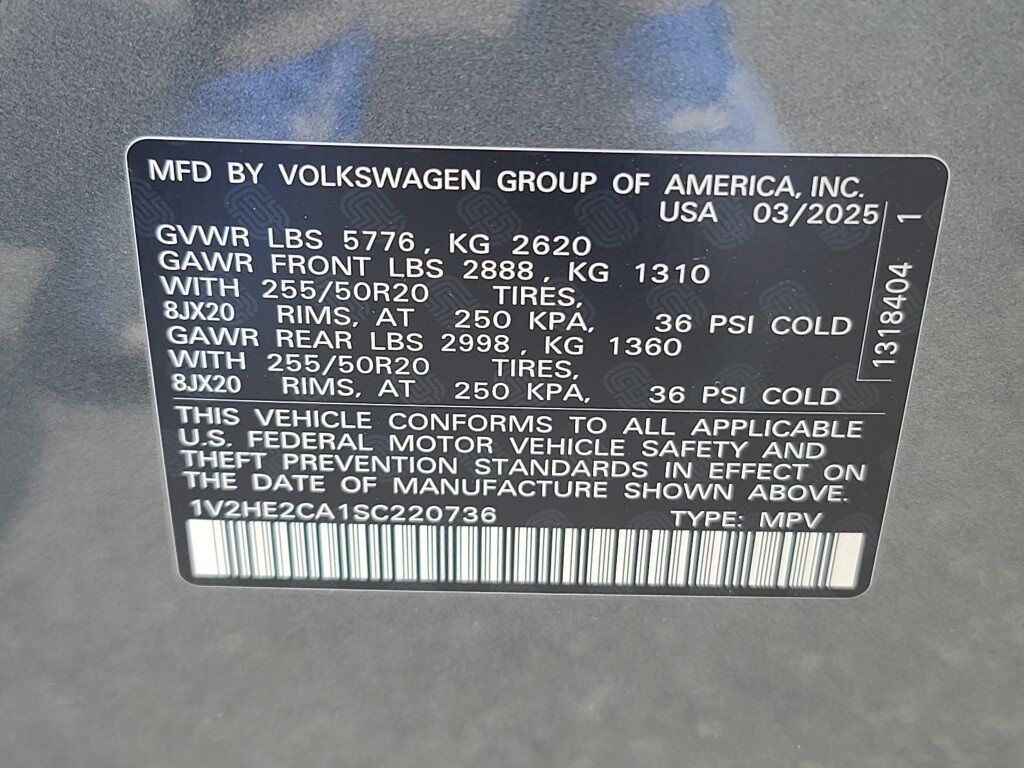 2025 Volkswagen Atlas Cross Sport 2.0T SE w/Technology Springfield VA