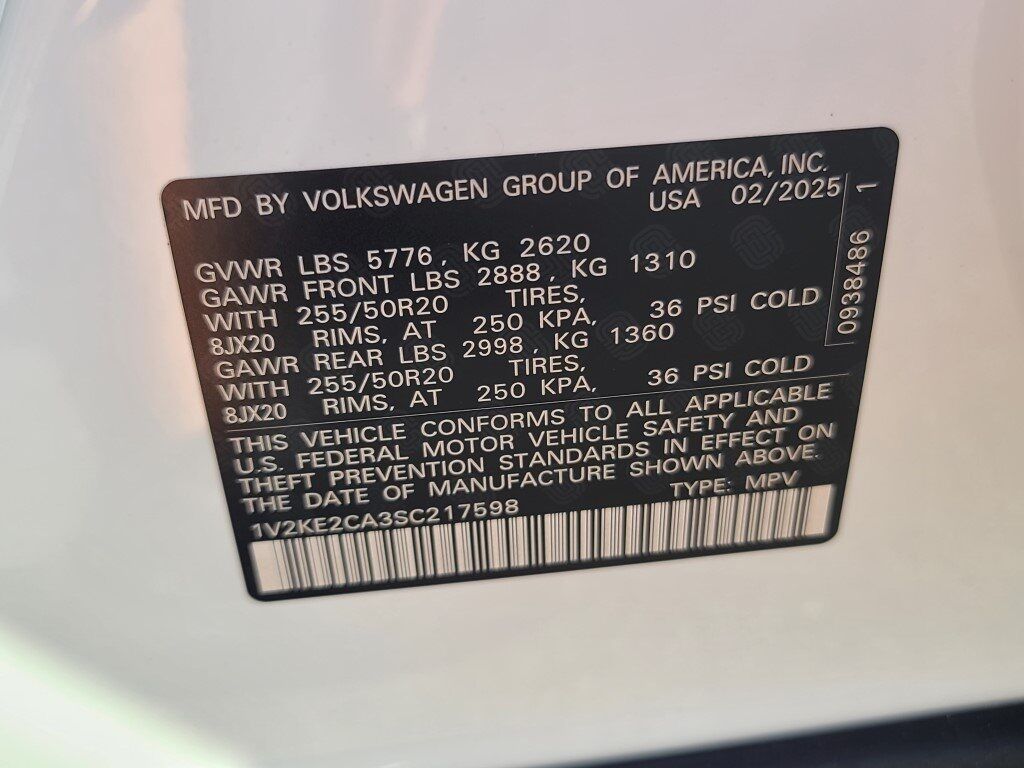 2025 Volkswagen Atlas Cross Sport 2.0T SE w/Technology Springfield VA