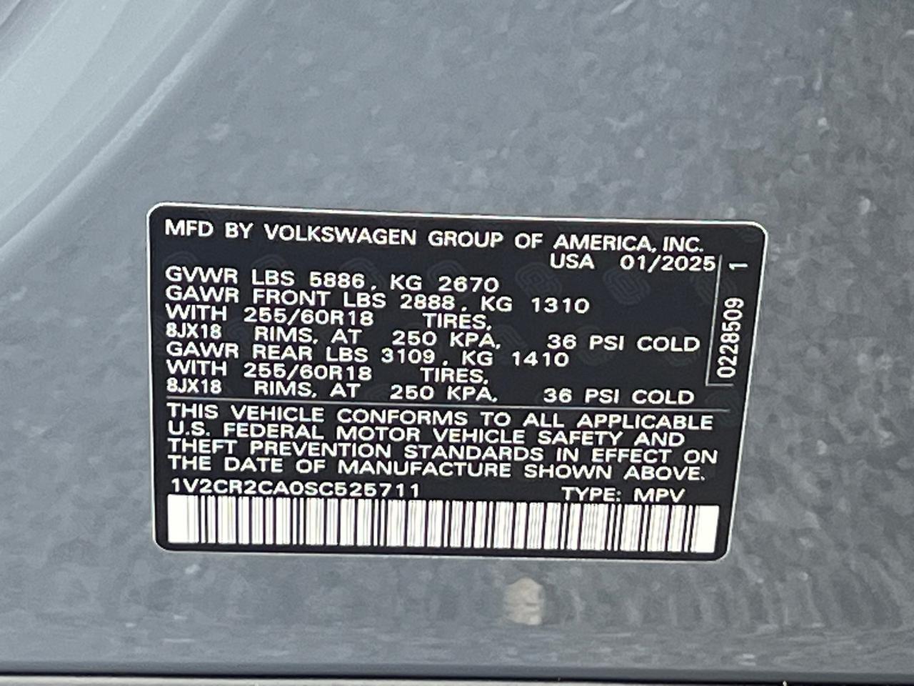 2025 Volkswagen Atlas PEAK EDITION SE W/TECH AWD Hagerstown MD